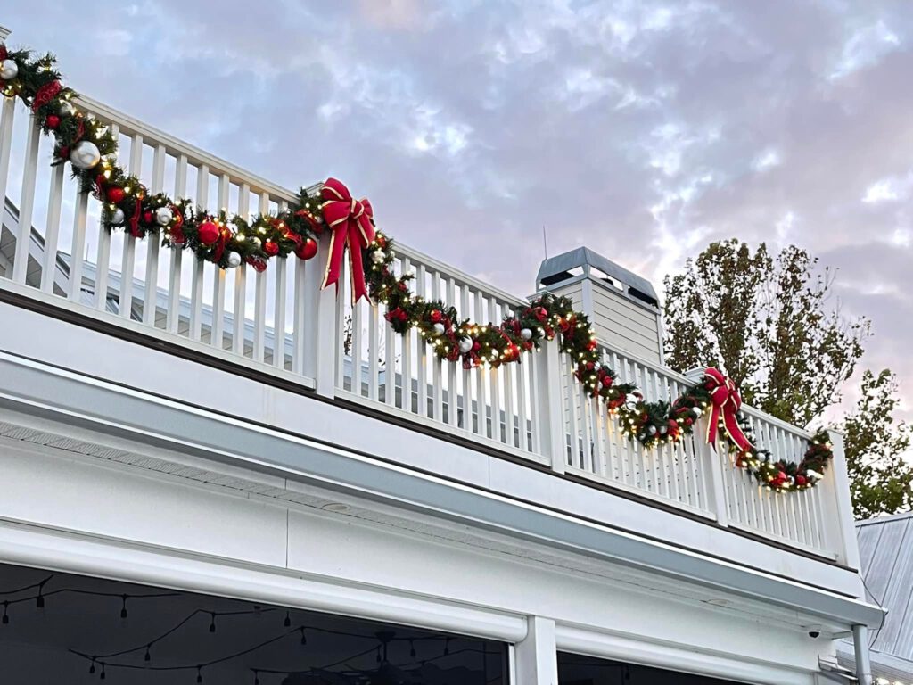 Garland After Photo Professional Christmas Light Installers Near Me